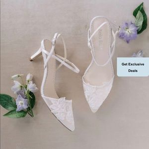 Bella Belle Serena
Flower Lace Wedding Shoes Low Heel